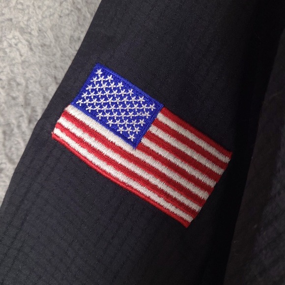 Vintage Wilson Jacket‎ Mens XL Black Advisory Staff Windbreaker Lined Full Zip - Picture 7 of 16